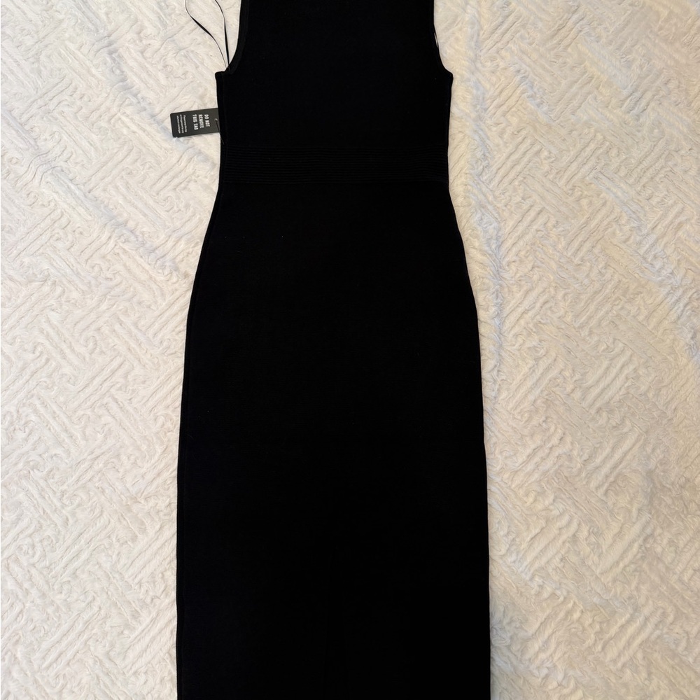 Express Black Midi Body Dress